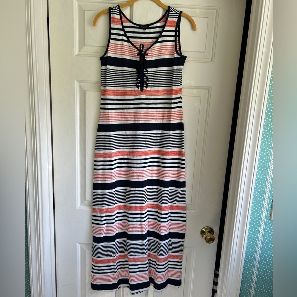 NWT Talbots Striped Maxi Dress